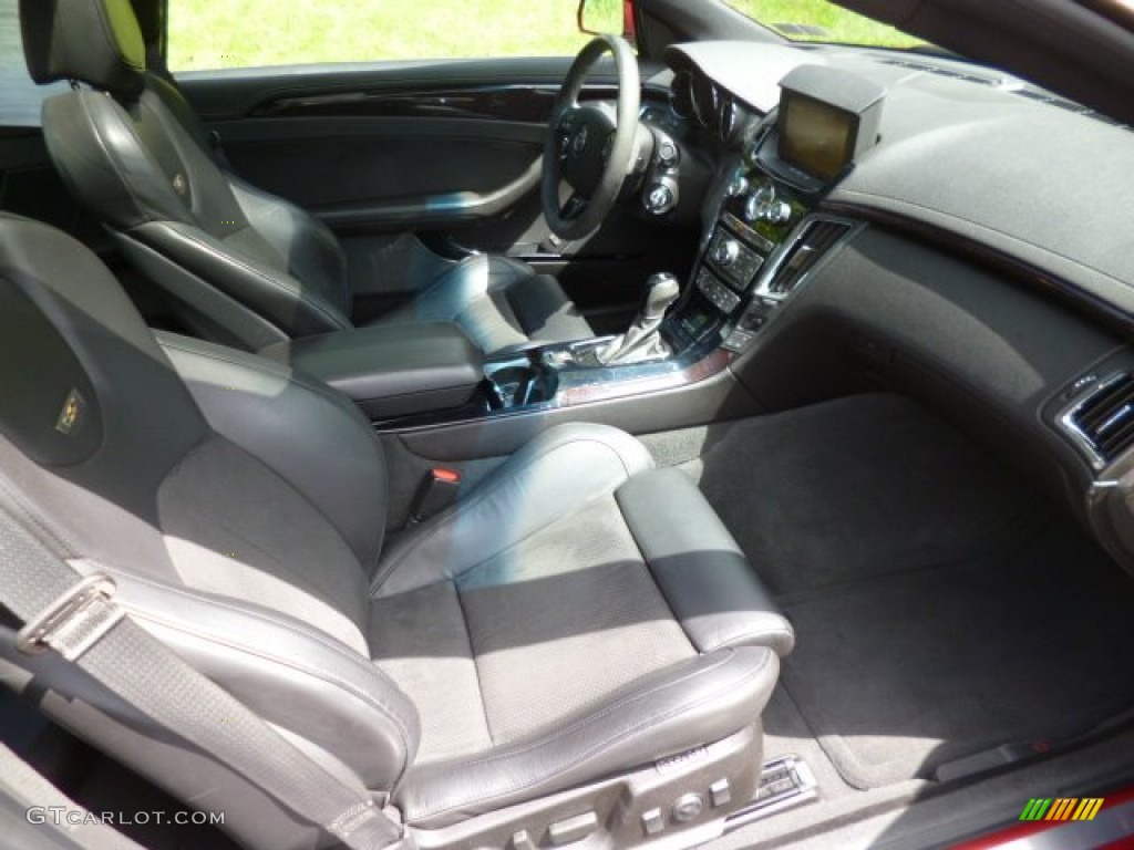 Ebony Interior 2011 Cadillac CTS -V Coupe Photo #84020877