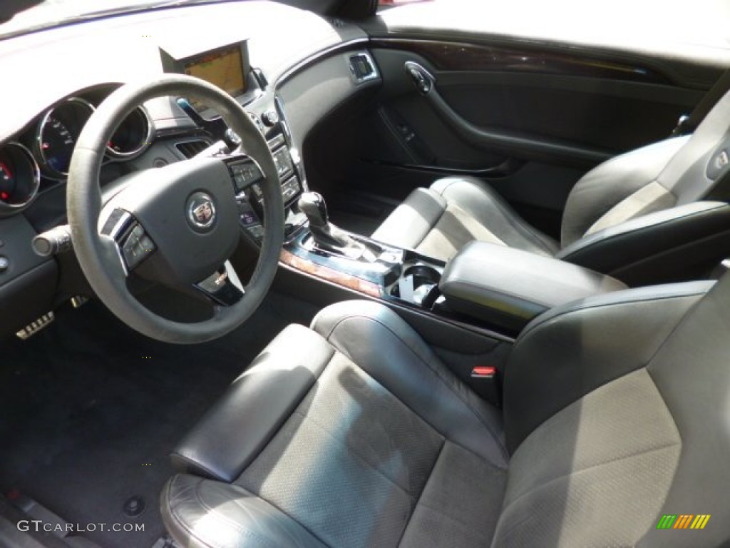 Ebony Interior 2011 Cadillac CTS -V Coupe Photo #84020991