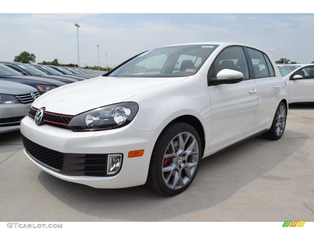 Candy White 2013 Volkswagen GTI 4 Door Wolfsburg Edition Exterior Photo #84021735