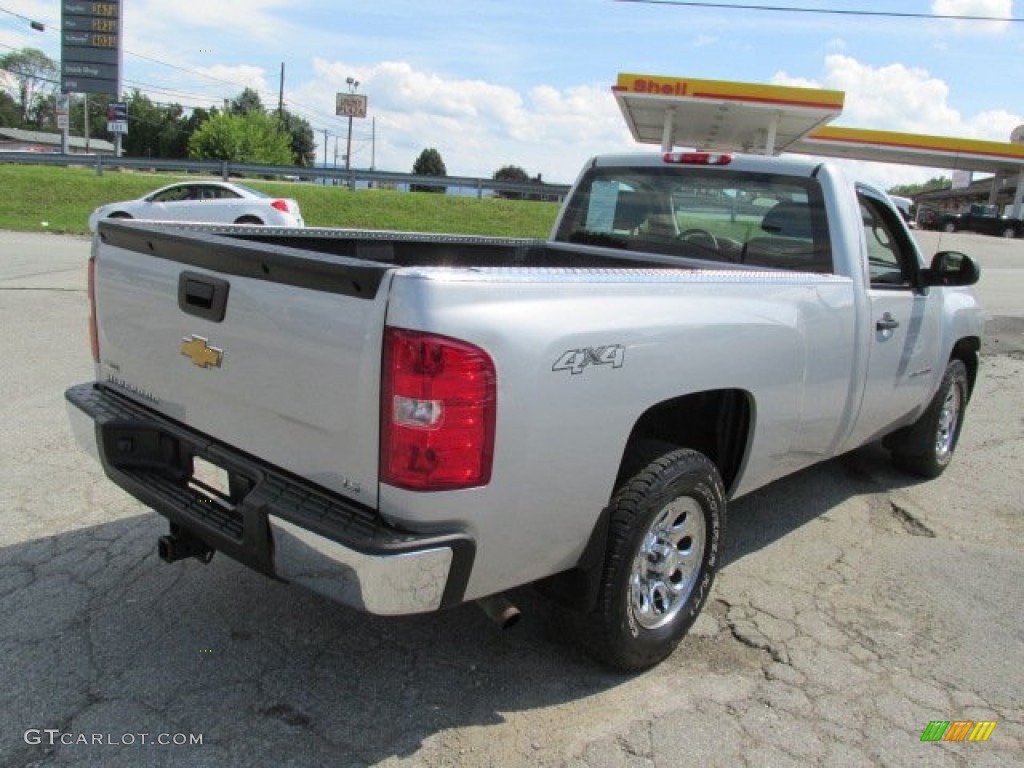 2010 Silverado 1500 LS Regular Cab 4x4 - Sheer Silver Metallic / Dark Titanium photo #11