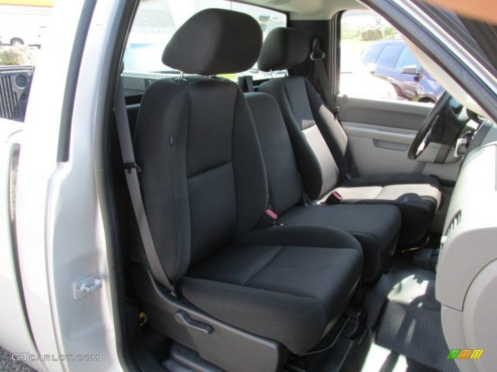 2010 Silverado 1500 LS Regular Cab 4x4 - Sheer Silver Metallic / Dark Titanium photo #19