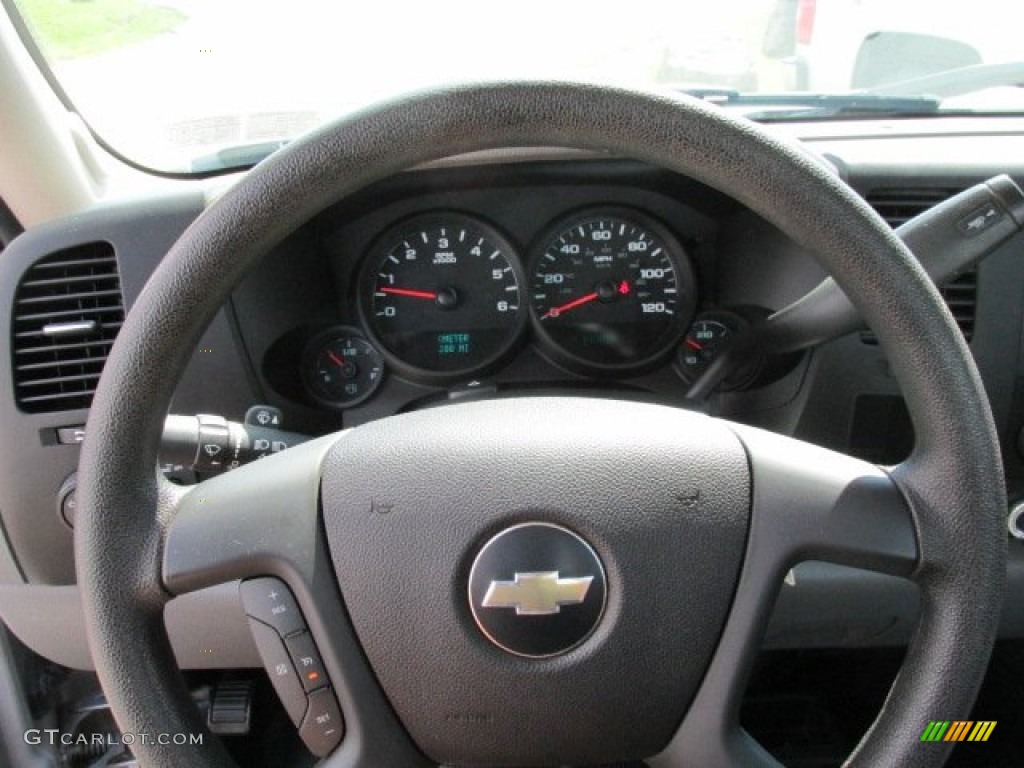 2010 Silverado 1500 LS Regular Cab 4x4 - Sheer Silver Metallic / Dark Titanium photo #23