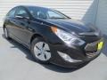 2013 Black Onyx Pearl Hyundai Sonata Hybrid Limited  photo #2