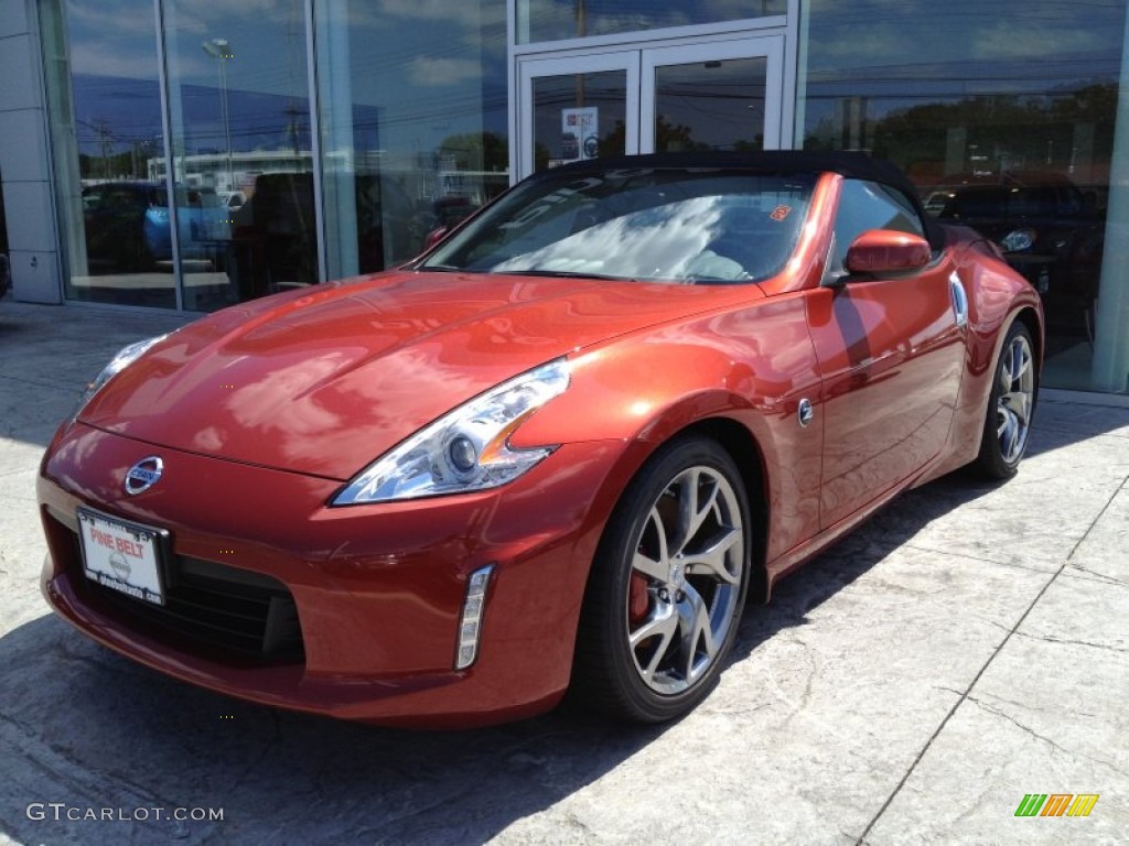 2013 370Z Touring Roadster - Magma Red / Gray photo #1