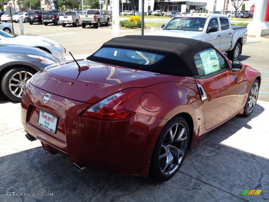 2013 370Z Touring Roadster - Magma Red / Gray photo #2