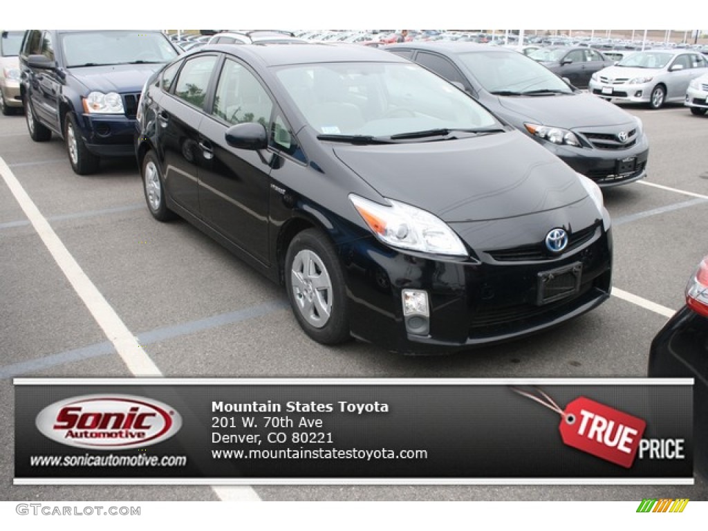 2010 Prius Hybrid II - Black / Misty Gray photo #1