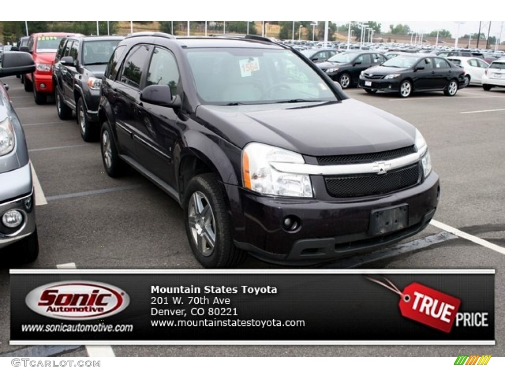 2007 Equinox LT AWD - Black Amethyst Metallic / Light Gray photo #1