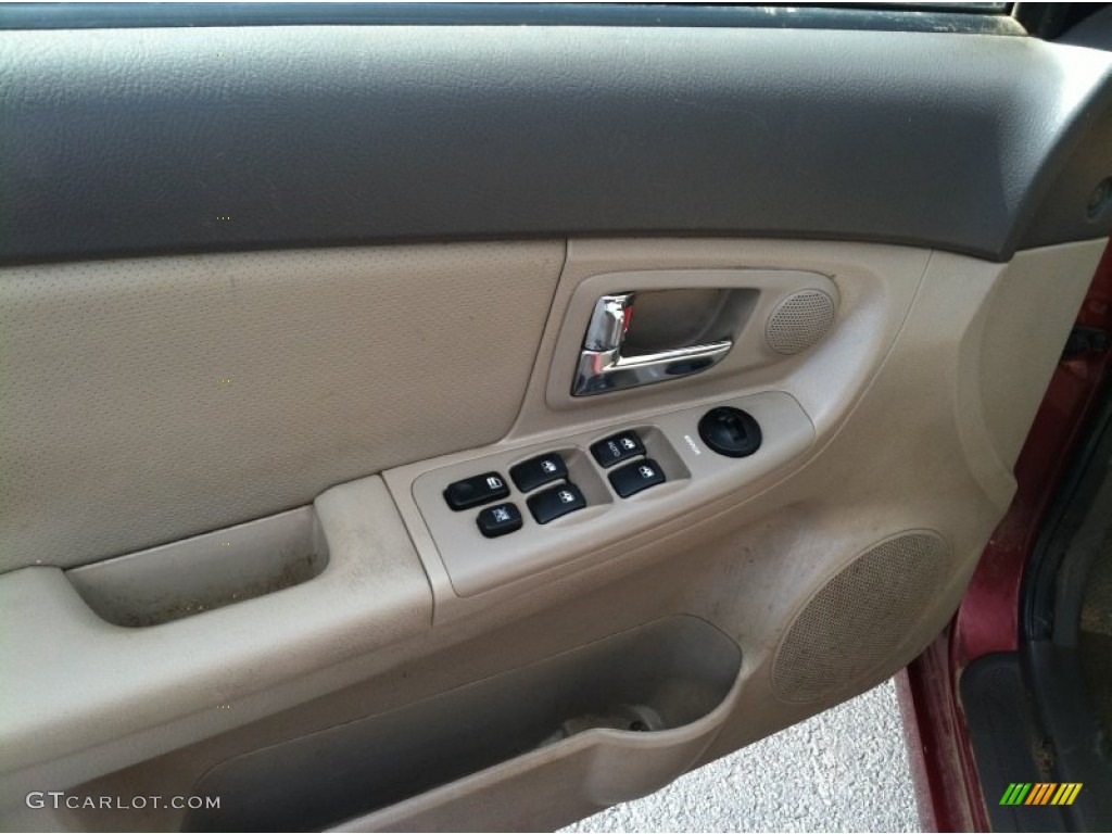 2009 Spectra EX Sedan - Spicy Red Metallic / Beige photo #10