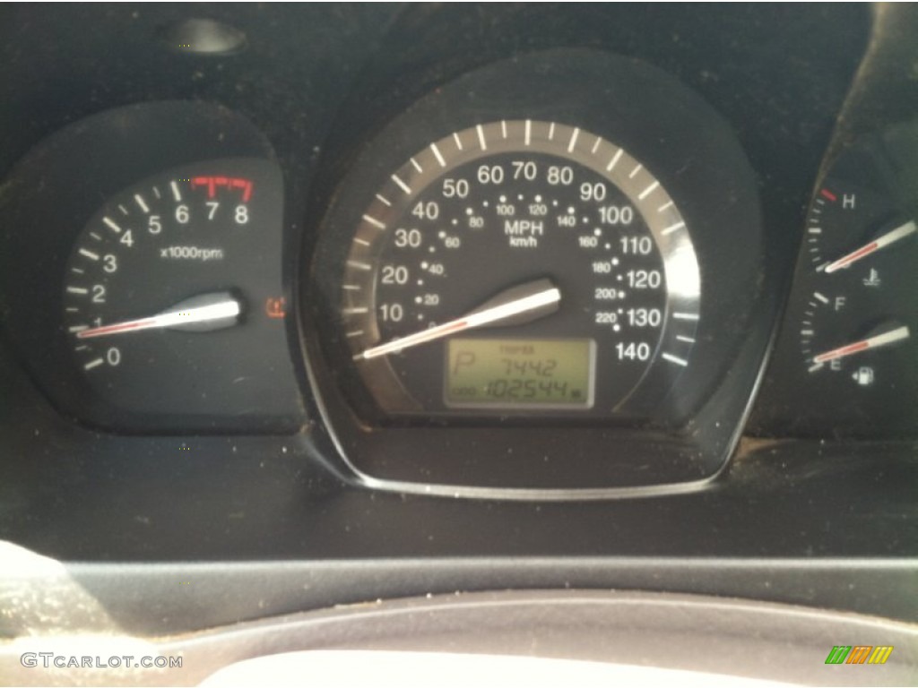 2009 Spectra EX Sedan - Spicy Red Metallic / Beige photo #14