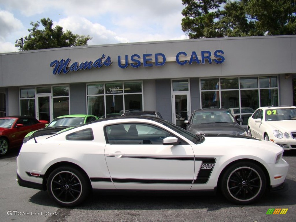 2012 Mustang Boss 302 - Performance White / Charcoal Black Recaro Sport Seats photo #1