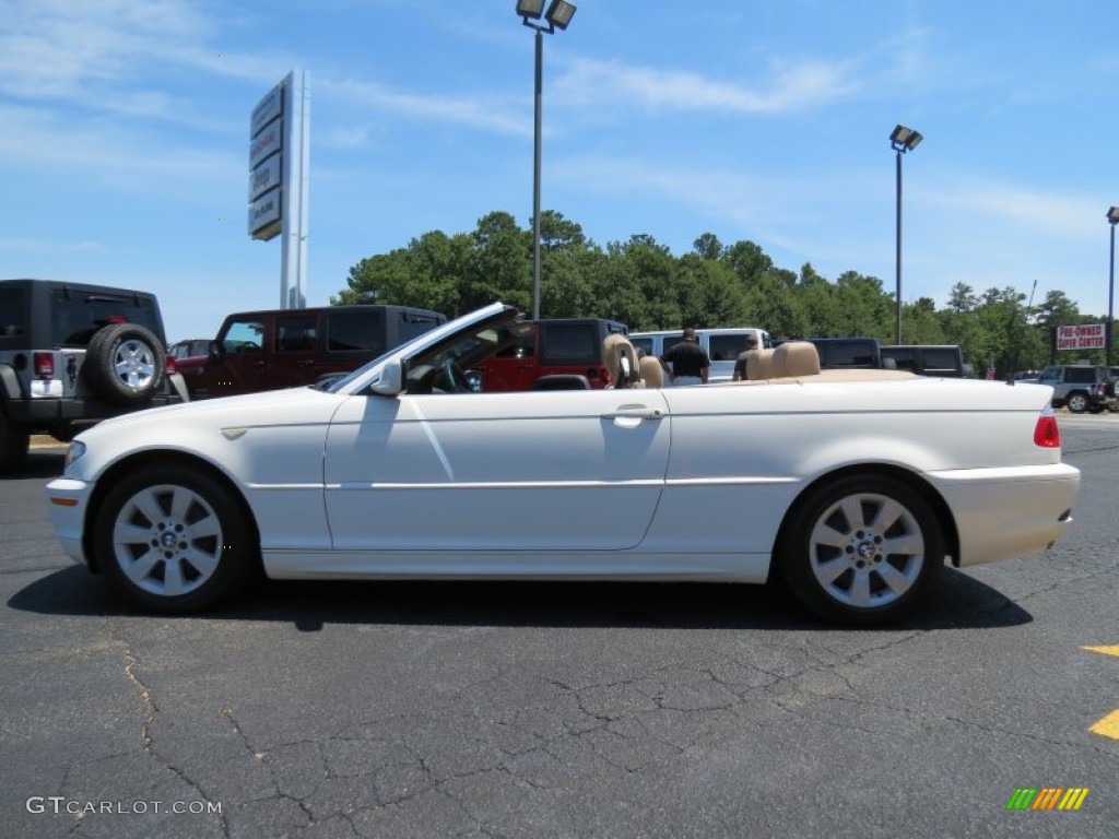 2006 3 Series 325i Convertible - Alpine White / Sand photo #4