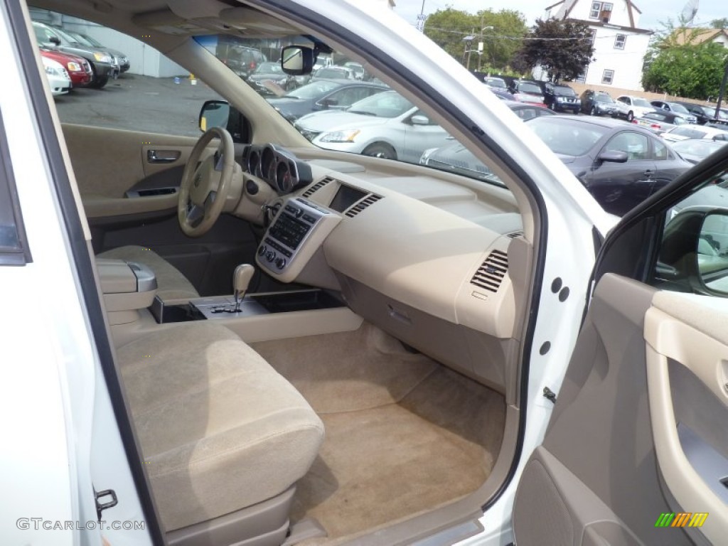 2006 Murano SL AWD - Pearl White / Cafe Latte photo #7