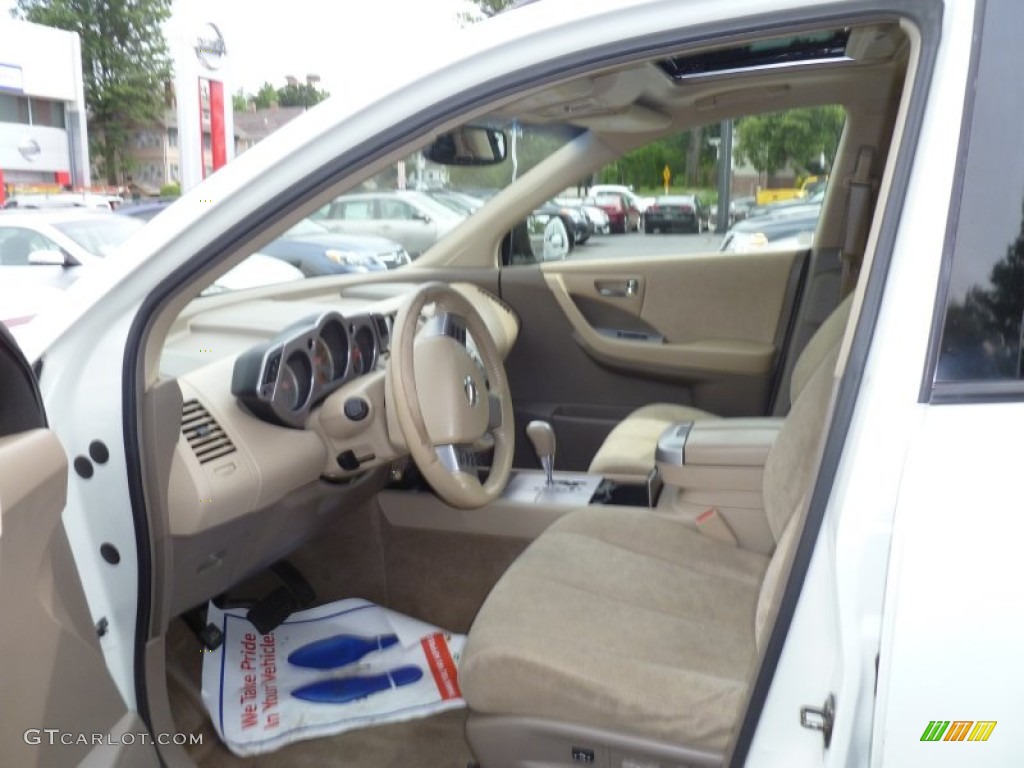 2006 Murano SL AWD - Pearl White / Cafe Latte photo #9