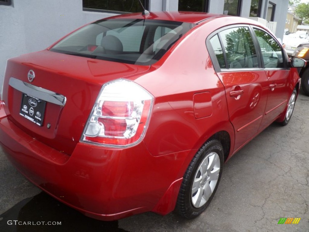 2010 Sentra 2.0 - Red Brick Metallic / Charcoal photo #5