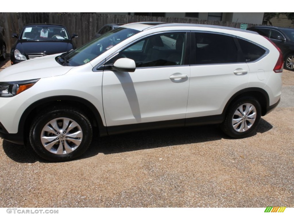 2012 CR-V EX-L - Taffeta White / Gray photo #5