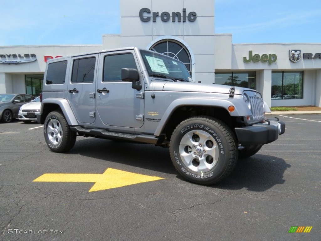 2013 Wrangler Unlimited Sahara 4x4 - Billet Silver Metallic / Black photo #1