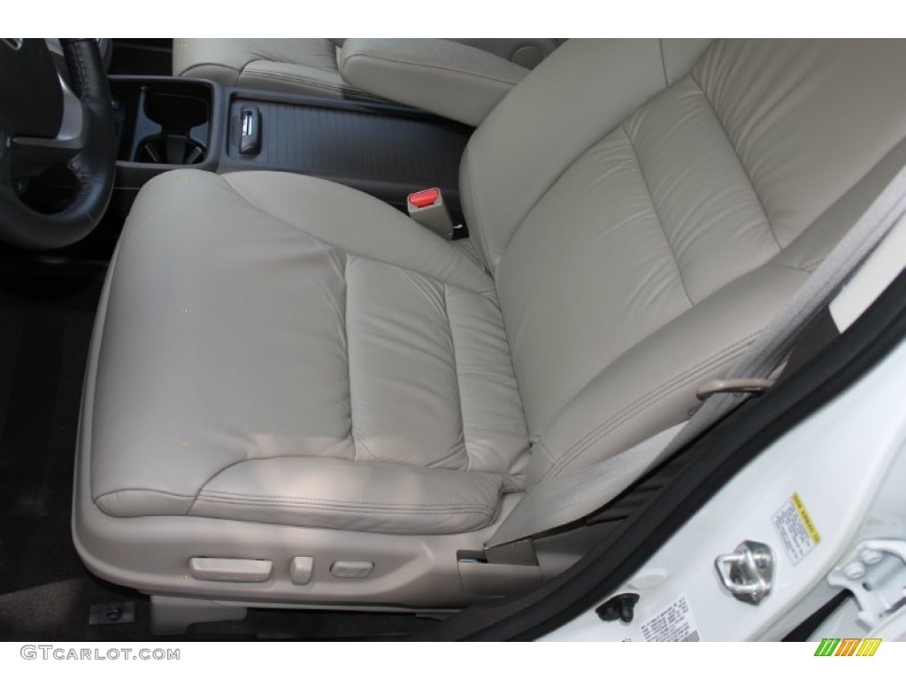 2012 CR-V EX-L - Taffeta White / Gray photo #14
