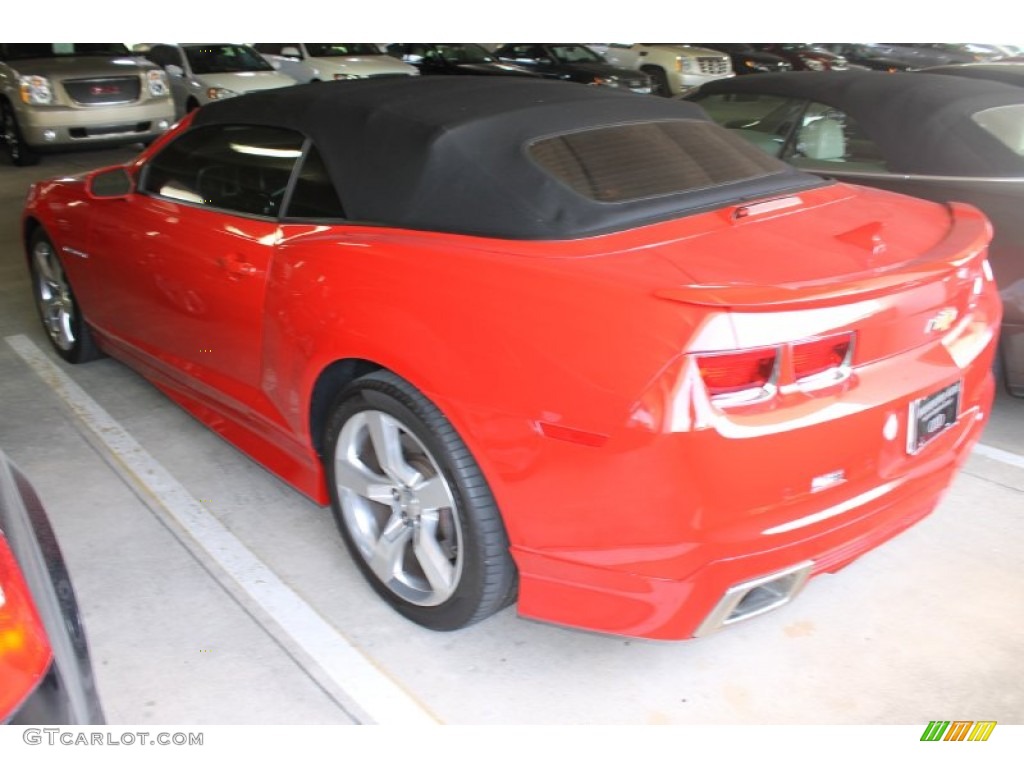 2011 Camaro SS/RS Convertible - Victory Red / Black photo #6