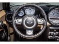 2009 Mini Cooper Gravity Tuscan Beige Leather Interior Steering Wheel Photo