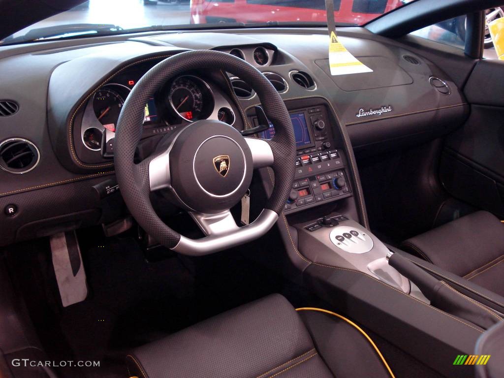 2008 Lamborghini Gallardo Spyder Nero Perseus Dashboard Photo #840310