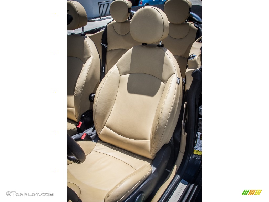 Gravity Tuscan Beige Leather Interior 2009 Mini Cooper Convertible Photo #84030951