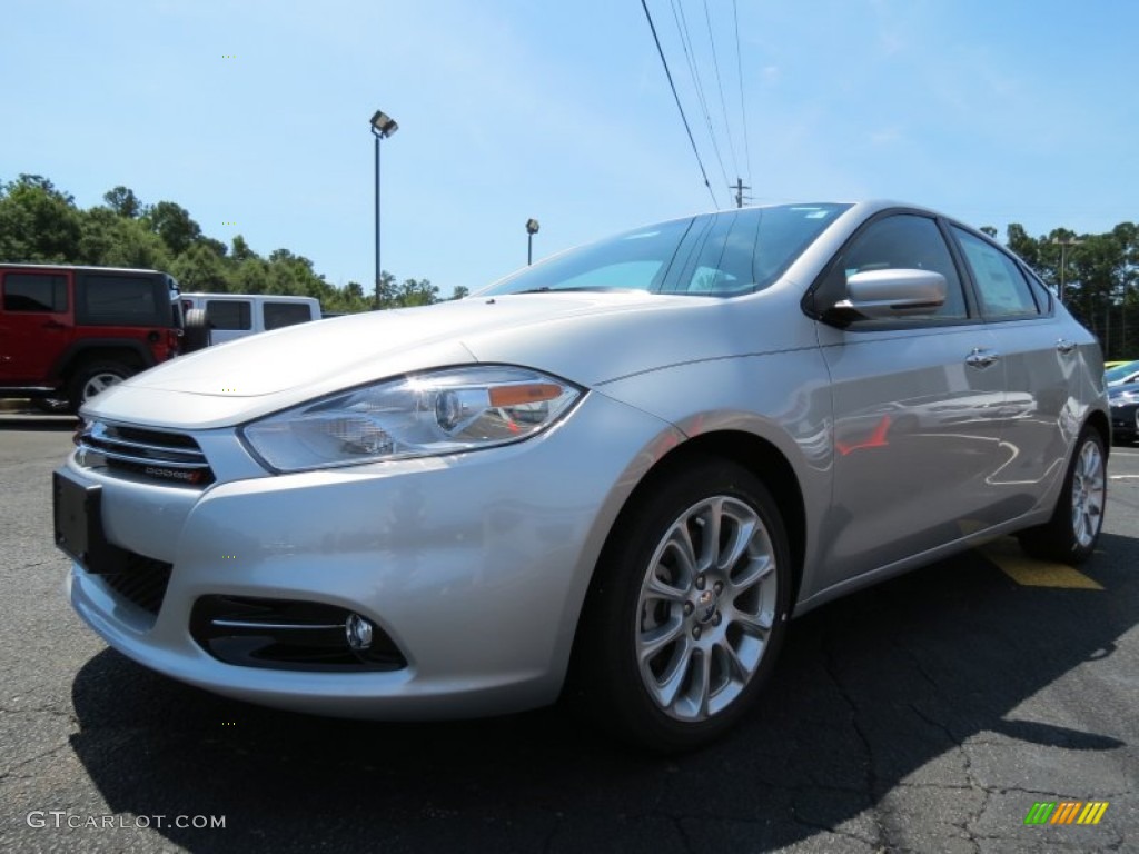 2013 Dart Limited - Bright Silver Metallic / Black photo #3