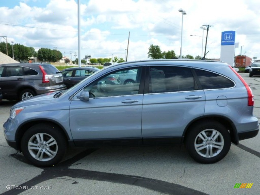 2011 CR-V EX-L 4WD - Glacier Blue Metallic / Gray photo #6