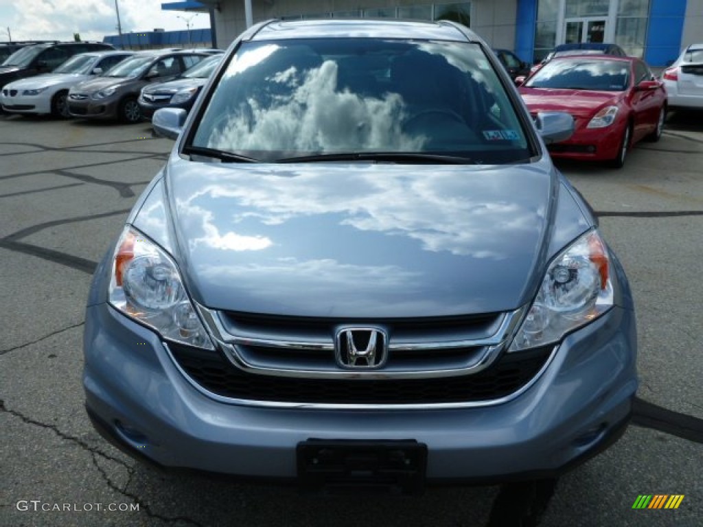 2011 CR-V EX-L 4WD - Glacier Blue Metallic / Gray photo #8