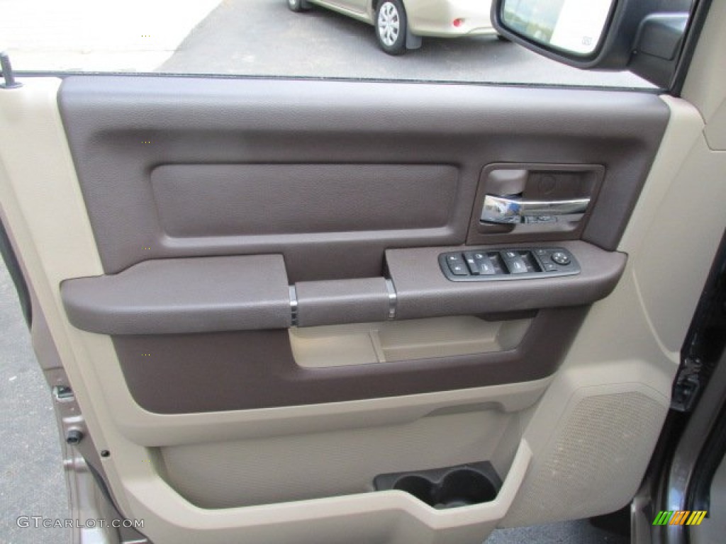 2010 Ram 1500 SLT Quad Cab 4x4 - Austin Tan Pearl / Light Pebble Beige/Bark Brown photo #14