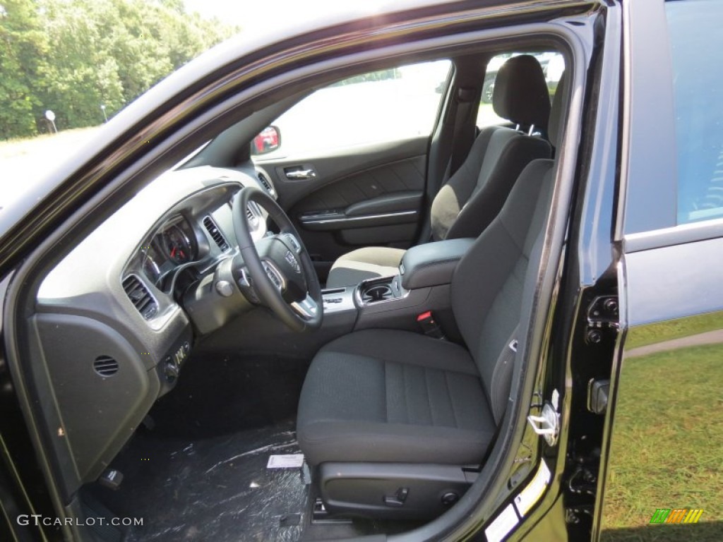 Black Interior 2013 Dodge Charger R/T Blacktop Photo #84032679