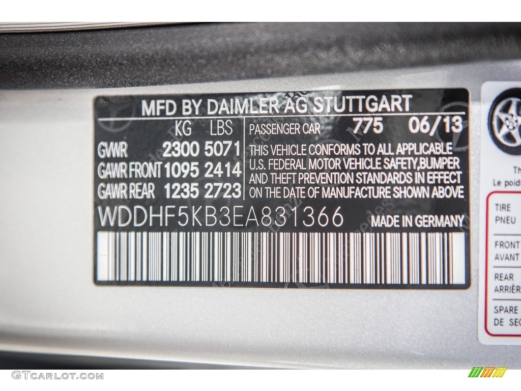 2014 E 350 Sport Sedan - Iridium Silver Metallic / Gray/Dark Gray photo #7