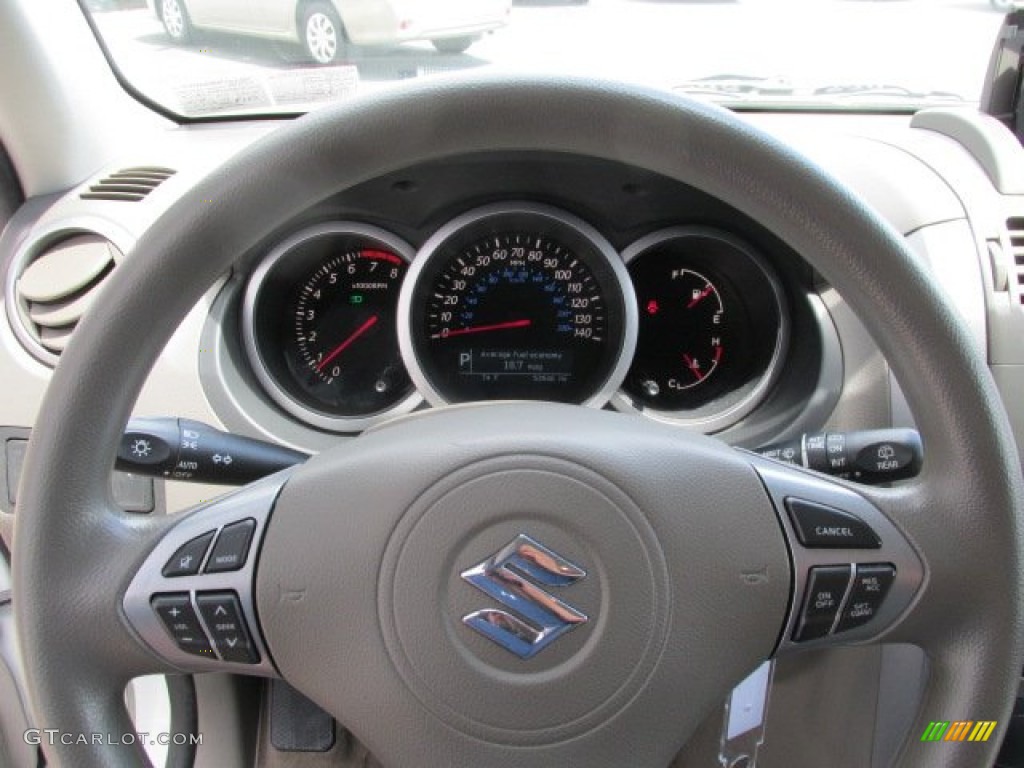 2010 Grand Vitara Premium 4x4 - White Water Pearl / Beige photo #18