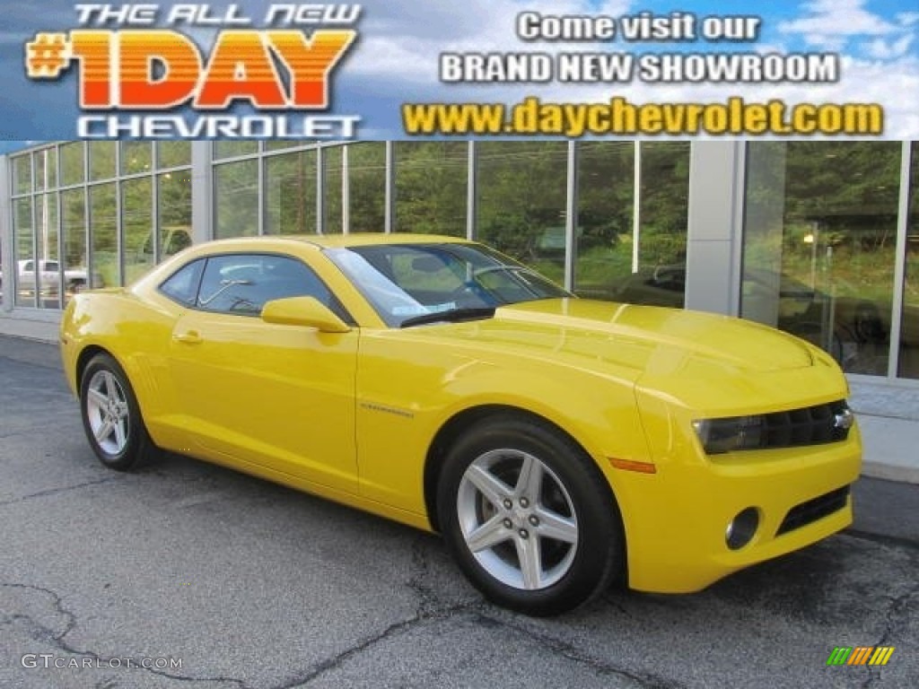 2012 Camaro LT Coupe - Rally Yellow / Black photo #1