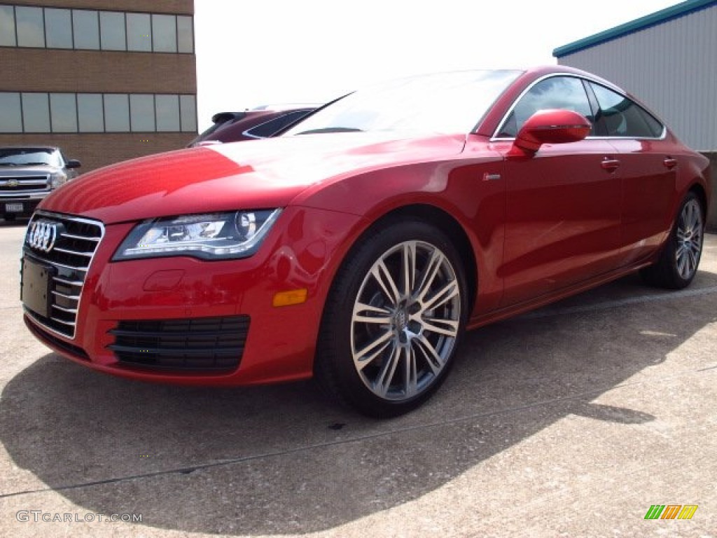 Garnet Red Pearl 2014 Audi A7 3.0T quattro Premium Plus Exterior Photo #84034003