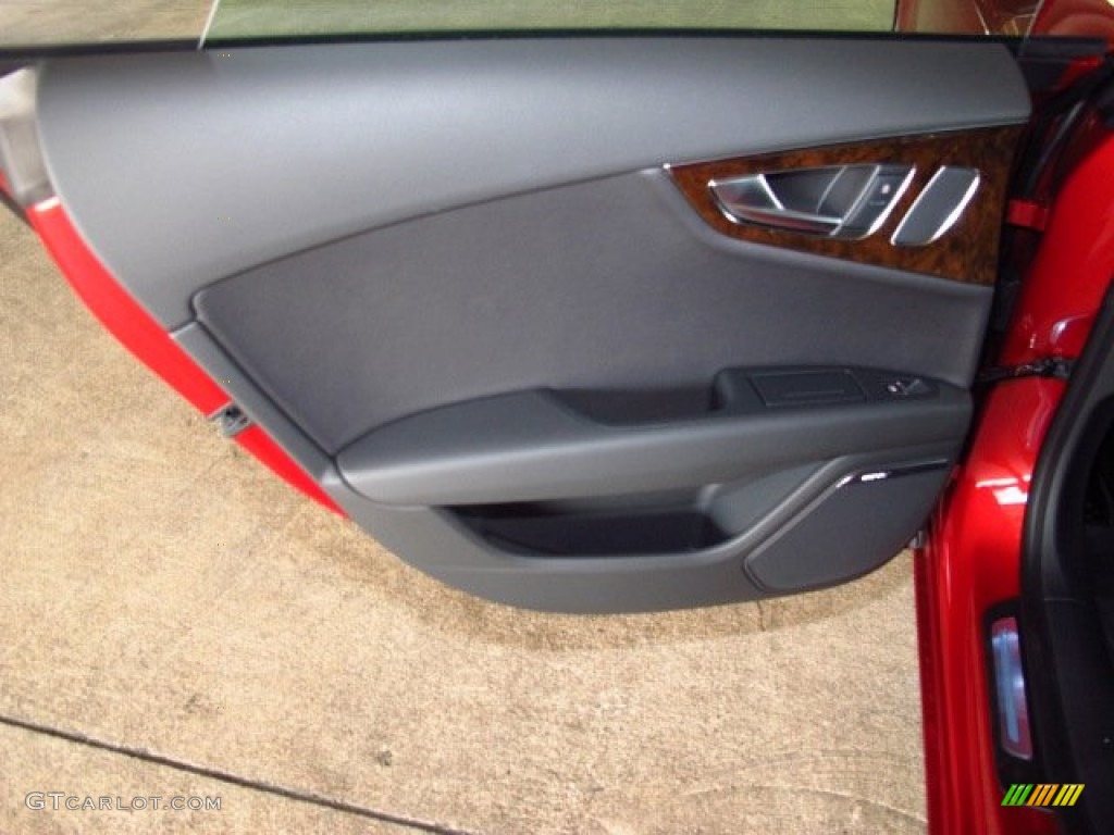 2014 Audi A7 3.0T quattro Premium Plus Black Door Panel Photo #84034183