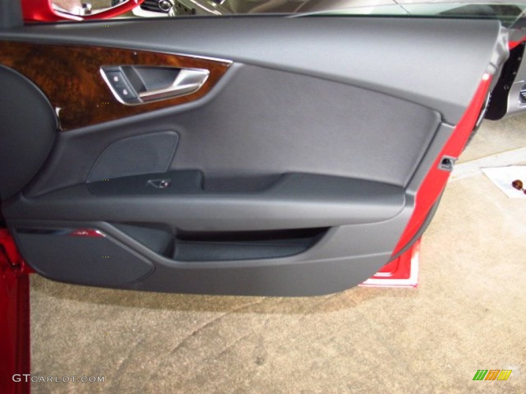 2014 Audi A7 3.0T quattro Premium Plus Black Door Panel Photo #84034269