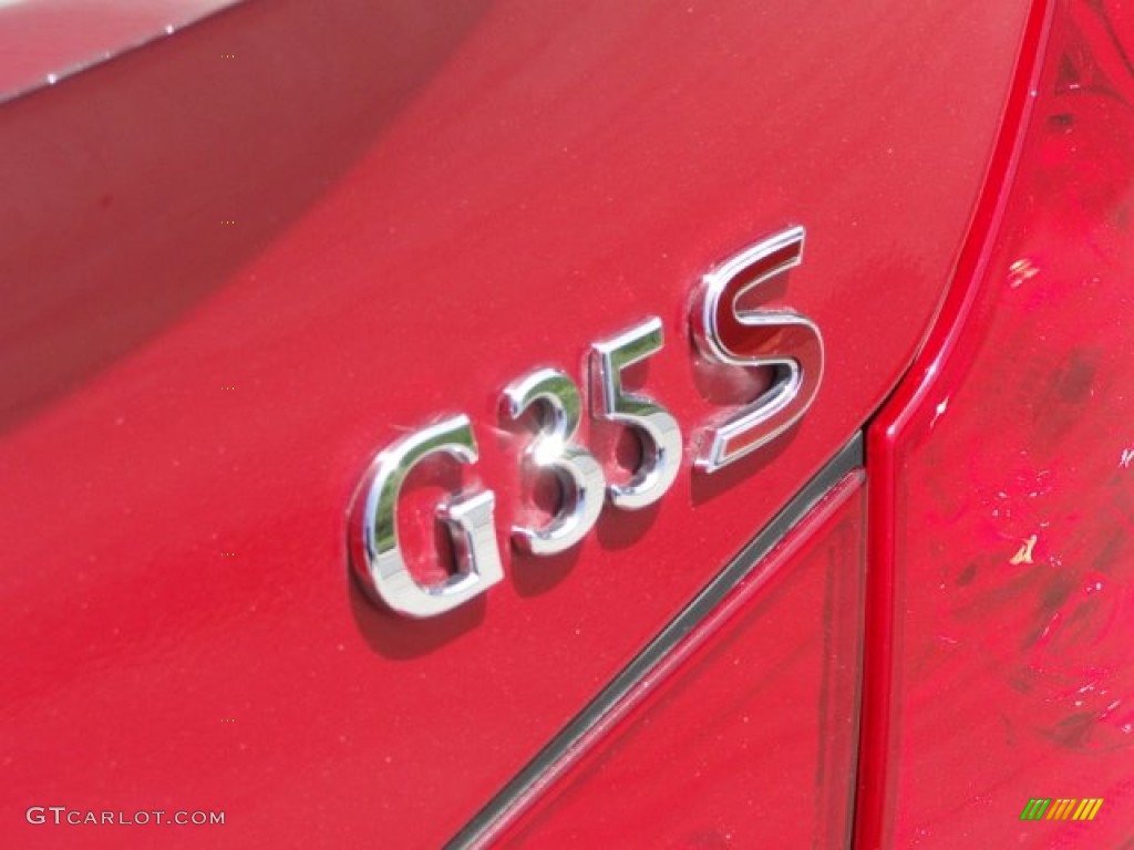 2008 Infiniti G 35 S Sport Sedan Marks and Logos Photo #84034944