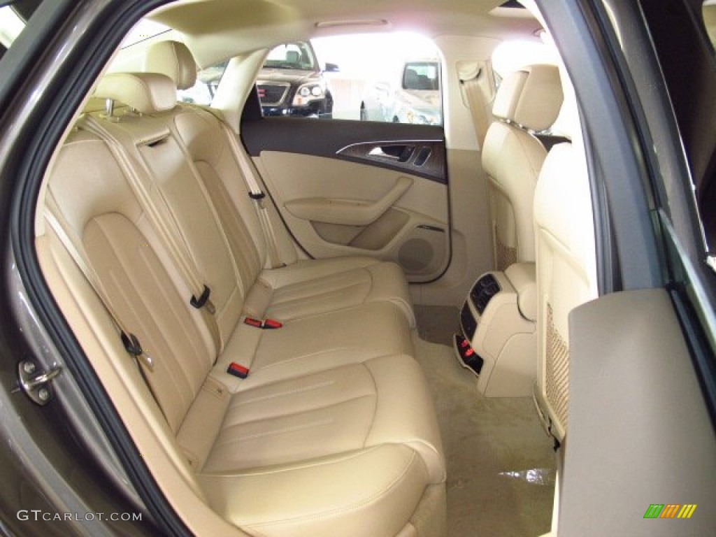 Velvet Beige Interior 2014 Audi A6 3.0T quattro Sedan Photo #84034953