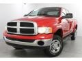 2004 Flame Red Dodge Ram 2500 SLT Quad Cab 4x4  photo #2