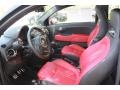 Abarth Nero/Rosso/Nero (Black/Red/Black) Front Seat Photo for 2013 Fiat 500 #84035559