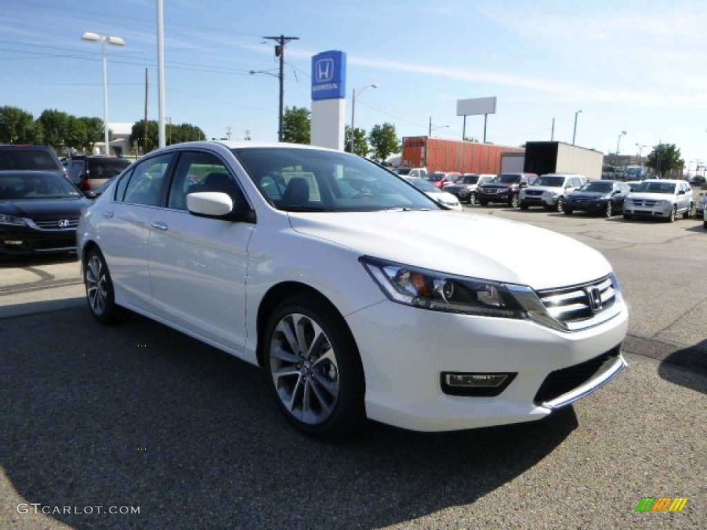 2013 Accord Sport Sedan - White Orchid Pearl / Black photo #1