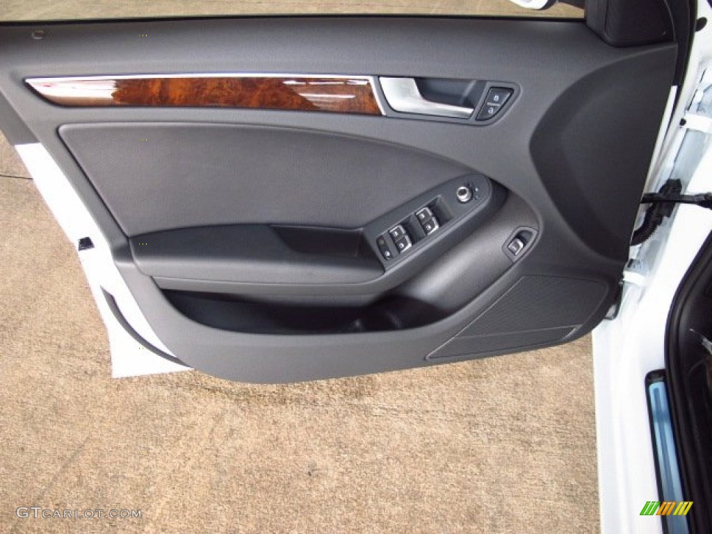 2014 Audi A4 2.0T quattro Sedan Black Door Panel Photo #84036117