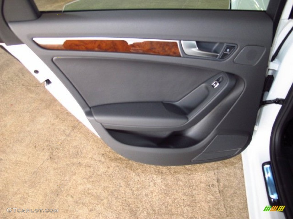2014 Audi A4 2.0T quattro Sedan Black Door Panel Photo #84036157