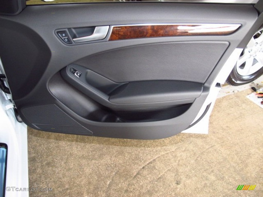 2014 Audi A4 2.0T quattro Sedan Black Door Panel Photo #84036238