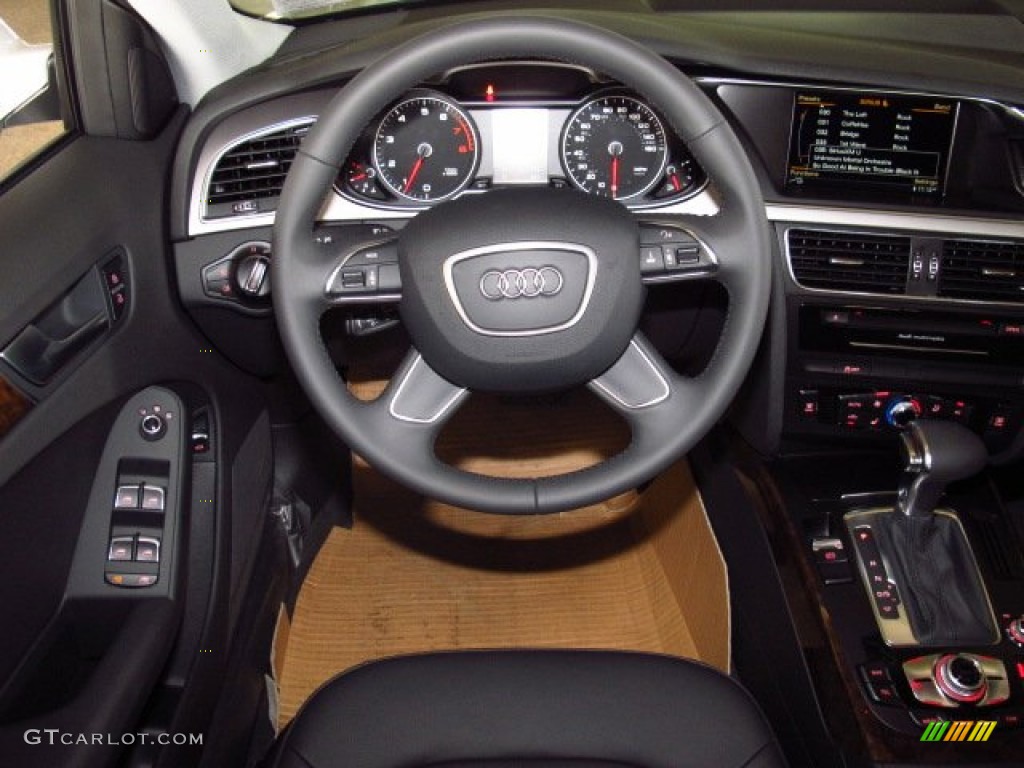 2014 Audi A4 2.0T quattro Sedan Black Dashboard Photo #84036282