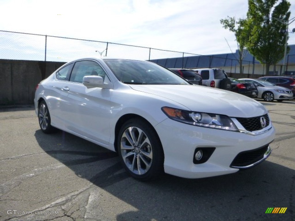 2013 Accord EX-L V6 Coupe - White Orchid Pearl / Black/Ivory photo #1