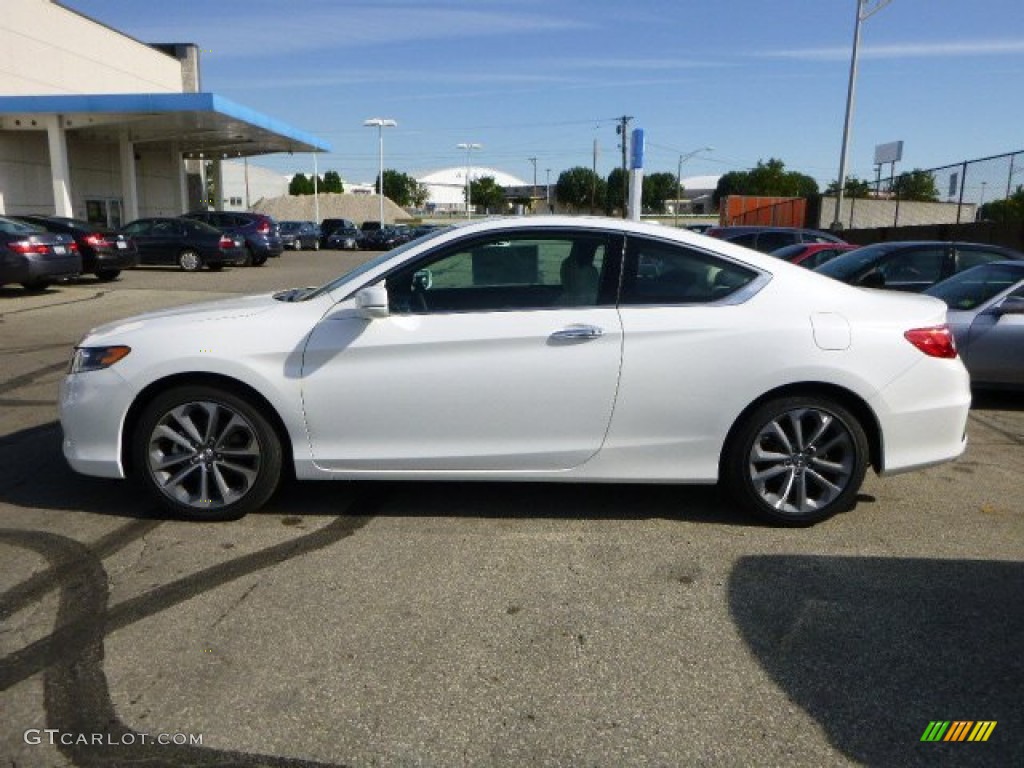 2013 Accord EX-L V6 Coupe - White Orchid Pearl / Black/Ivory photo #6