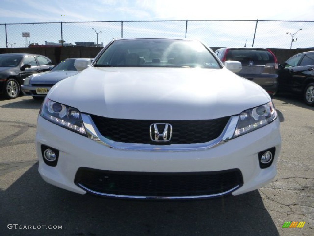 2013 Accord EX-L V6 Coupe - White Orchid Pearl / Black/Ivory photo #8