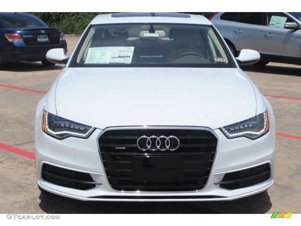 Glacier White Metallic 2014 Audi A6 3.0T quattro Sedan Exterior Photo #84037206