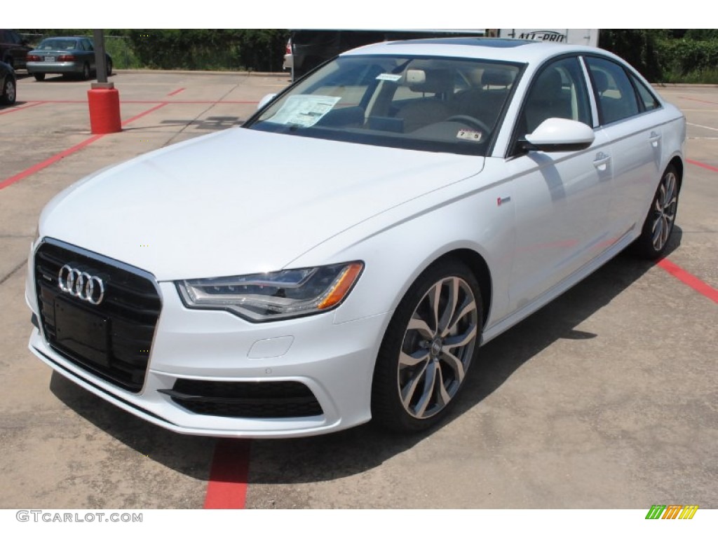 Glacier White Metallic 2014 Audi A6 3.0T quattro Sedan Exterior Photo #84037233